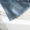 Collar con colgante de nariz de cerdo de acero de titanio, estilo minimalista de nicho transfronterizo, accesorios europeos y americanos para mujer, cadena para la clavícula de moda versátil, lujo ligero
