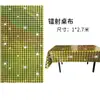 Decoración de Fondo de Disco con Lentejuelas Láser para Fiestas Nuevo Producto Transfronterizo Mantel Desechable para Fiesta Cortina de Lluvia Venta al por Mayor