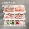 Estante de Almacenamiento de Cocina Personalizado con Múltiples Niveles y Compartimentos, Ventosa, Estante de Preparación sin Taladro, Empaque con Logo, Personalización de Tamaño