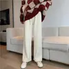 Talla Grande 200 Jin Pantalones de Pierna Ancha Mujer Primavera Verano Delgados Cintura Alta Drapeados Sueltos Rectos Pantalones Deportivos Casuales