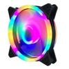 Ventilador de venta directa de fábrica para computadora de escritorio 12CM ventilador de chasis RGB azul hielo 12025 ventilador de refrigeración serie grande 4P