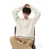 Suéter Casual Masculino Novo para Outono/Inverno 2026 Estilo High Street com Textura Clássica de Trança e Caimento Relaxado Pulôver