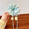 Laço de Cabelo de Renda Doce, Scrunchie de Luxo Estilo Coreano, Laço de Cabelo Extra-Grande para Coque, Corda de Cabelo para Rabo de Cavalo, Acessório de Cabelo