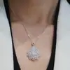 Cao Shi Comercio Exterior Shein Collar Más Vendido para Mujer Estilo Nuevo Gargantilla Brillante de Lujo Modelo de Lujo de Gama Alta Floral Gota de Agua