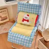 Cojín de Asiento con Respaldo Integrado y Soporte Lumbar para Coche, Dormitorio, Habitación, Mirador, Tatami Perezoso de Estudiante y Estar Prolongado