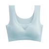 Roupa íntima Anxin Generation Sensação de Pele Nu Ice Silk Peça Única Sem Marcas Envolvente Reunião do Peito Borda Bonita das Costas Sutiã Esportivo Sem Aro para Dormir