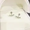 Série Pérola Zircônia Unha de Osso de Ouvido Aço Titânio Furo de Orelha Sorriso Lábio Amor Não Desbota Parafuso Stud Rotativo