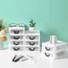 Caja de almacenamiento de medicamentos transparente con múltiples capas, a prueba de polvo, para escritorio, esmalte de uñas, cuidado de la piel y cabello.