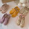 Tênis de Treino Retro Alemão Respirável de Couro Genuíno para Mulheres 2026 Novo Estilo Cadarço Blocos de Cor Sapatos Casuais Tênis Esportivos Retro da Moda para Mulheres