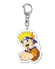 Mercancía de anime de Naruto Colgante de llavero de Naruto Llavero acrílico Versión Q 1-14 Llavero versión Q
