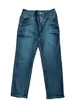 Jeans Ajustados para Hombre Hme, Pantalones de Pierna Recta de Mezclilla Azul Lavada Elástica a la Moda, Exportación a Europa y América