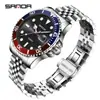 Reloj de Cuarzo Sanda, Modelo Popular de Comercio Exterior, Reloj con Calendario para Hombre, Impermeable de Negocios Amazon Correa de Acero Sólido Reloj para Hombre