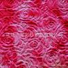 Rosa Roja Felpa Teñida con Tie-Dye PVFleece PVFleece Cepillado Flor de Peonía PVFleece Felpa Teñida con Tie-Dye