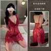 Churui Plus Size Camisola Sexy de Renda Lingerie Sexy Provocação na Cama Transparente Tentação Não Precisa Tirar Pijama Apaixonado Puro Desejo