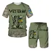 Novo Conjunto Esportivo de Verão Forças Especiais da Ucrânia Conjunto de Camiseta de Manga Curta com Shorts Roupa Esportiva Camuflada
