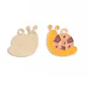 Venta al por mayor transfronteriza de accesorios para joyería DIY: colgantes de esmalte con forma de insecto de dibujos animados, collares hechos a mano, llaveros y dijes pequeños de aleación