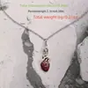 Colar Pingente Coração Gota de Sangue Retrô Europeu e Americano Colar Osso Criativo Engraçado Corrente para Clavícula Ins Halloween Nicho