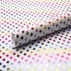 Dropshipping Internacional Papel de Presente Revestido 80g Papel de Presente Pontos Coloridos Estampagem a Quente Papel de Presente de Aniversário de Alta Qualidade Simples