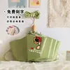 Paraguas Negro de Vinilo Muy Atractivo, Color Sólido, Protección Solar, Protección UV, Doble Propósito, Modelo Manual Plegable para Mujer con Mango de Madera