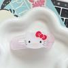 Pinza de pico de pato de verano de Sanrio, linda horquilla con flequillo lateral, linda chica con forma de corazón, tocado de dibujos animados, pinza para el cabello para la frente