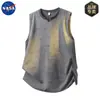 Chaleco Camiseta Tie-Dye Americano Marca Nasa para Hombre Verano 2025 Marca de Moda Holgado y Transpirable Chaleco Interior sin Mangas