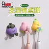 Decoración para Colgar de Almacenamiento en Pared de Verduras y Frutas Lindas de Dibujos Animados Creative Portacepillos de Dientes Llavero para Guardar Cabezales de Carga Gancho Pequeño