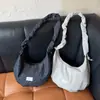 Série Floral Nova de Verão Estilo Coreano Nicho Moda Versátil Uma Alça Transversal Bolsa Nuvem para Mulheres