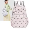 Mochila de Estilo Coreano Ins de Lunares de Alto Valor Transfronteriza para Estudiantes de Commuting Doble Hombro Ligera Versátil Linda Mochila Escolar para Niña