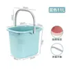 Cubo rectangular engrosado de gran capacidad para almacenar agua para uso doméstico, cubo portátil para fregar ropa, cubo de plástico para remojar los pies para dormitorio