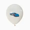 Globos con estampado de coches de carreras, globos de decoración para fiesta temática de coches de carreras, globos de látex transfronterizos, globos de decoración para fiesta de cumpleaños