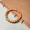Sándalo Verde Fragante, Sándalo Rojo, Palo de Rosa, Estilo Noche Eterna, Cuentas de Barril Luminosas, Pulsera para Mujer de 8mm, Pequeño Regalo de Pulsera