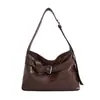 Yue Zi 2026 Otoño Temprano Nueva Bolso Casual de Gran Capacidad Bajo el Brazo Bolso Tote Simple Correa Versátil Bolso de Hombro Único Cruzado