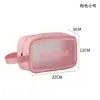 Bolsa de Higiene Pessoal Transparente à Prova d'Água Ins Bolsa Satchel de PU Bolsa de Cosméticos Multifuncional Bolsa Satchel de Grande Capacidade à Prova d'Água Bolsa de Cosméticos