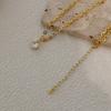 Colar de Diamante Único 2022 Dourado Nicho Luxo Leve Corrente de Pescoço Feminina Verão Corrente Simples Nicho Estilo Frio Corrente da Clavícula Acessórios Femininos