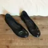 Zapatos retro simples estilo francés para mujer, mocasines slip-on de punta redonda, zapatos de abuela de cuero suave que aumentan la altura, mocasines de suela blanda