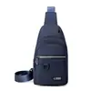 Bolsa de Peito Masculina Grande Capacidade Estilo Coreano Nova Bolsa de Ombro Tecido Oxford Resistente ao Desgaste Bolsa de Peito Casual Esportiva Bolsa Transversal