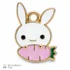 Lote misto série branca animal floco de neve pingente diy pulseira joia de mão bolsa chaveiro acessórios de desenho animado atacado