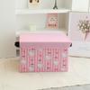 Caixa Organizadora de Tecido Sanrio Grande Capacidade para Roupas de Quarto Sala de Estar Brinquedos Infantis Dobrável com Tampa