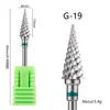 Venda Direta Transfronteiriça Nail Art Broca de Carbureto de Tungstênio Haste de 2,35mm Remoção de Esmalte Remoção de Cutícula Broca Moldadora de Unha Frontal