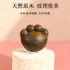 Nuevas Sandalias Verdes Mquju con Garra de Gato Linda Creativa de Madera Maciza Sin Pintura Juguete Pieza de Mano Adornos de Decoración de Escritorio