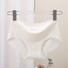 Ropa interior de mujer simple 7A antibacteriana de seda de hielo sin costuras de una pieza ligera de cintura media de seda de morera transpirable para niñas