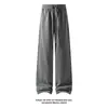 Estilo Nuevo Otoño 2026 Pantalones Deportivos Blancos de Algodón Rectos Inclinados M-5XL HK26595-Especial P33