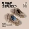 Chinelos de pelúcia e algodão para outono e inverno para mulheres, antiderrapantes, com bico fechado, chinelos pós-parto, espessados, leves e silenciosos, também adequados para homens como chinelos de interior