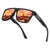 Gafas de Sol Polarizadas de Moda para Hombre Transfronterizas, Gafas de Montura Cuadrada, Gafas de Sol Coloridas para Conducir, Gafas de Sol para Proteger del Sol al Conducir