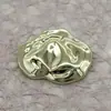 Design de Nuvem Superfície Irregular com Furos Botões de Metal Versátil Casaco Suéter Jaqueta Botões Duplos Costurados à Mão Botões Decorativos