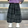 Pantalones de Niño Otoño 2026 Nuevo Estilo Coreano Moda Cuadros Pantalones Linterna para Niños Primavera y Otoño Casual Versátil Pantalones Largos