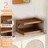 Estante de Almacenamiento Portavasos de Mesa, Estante Estrecho Pequeño para Tazas de Té de Encimera de Mesa de Comedor, Portavasos de Doble Capa, Estante de Almacenamiento para Juego de Té de Escritorio