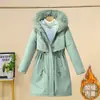 Nueva parka de longitud media para mujer, estilo coreano 2026 talla grande, abrigo de algodón con forro polar, chaqueta de algodón gruesa de invierno