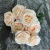 Suministros del Fabricante Flor Artificial Rosa Amor de Esquina de 7 Puntas Accesorios de Fotografía Boda Vacaciones Decoración del Hogar Venta al por Mayor de Flores Artificiales