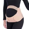 Conjunto de tres piezas más vendido transfronterizo de cinturones de soporte abdominal y soportes de espalda, específicamente diseñados para el soporte en la mitad del embarazo, soportes de espalda para maternidad y cinturones de soporte abdominal para la etapa tardía del embarazo.